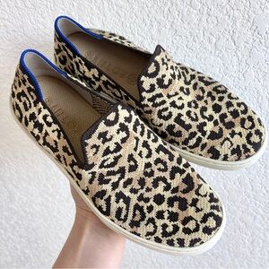 Rothy’s | Size 7.5 Leopard Slip-on Sneakers